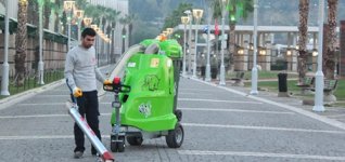 Hand Controlled Vacuum Pavement sweeper